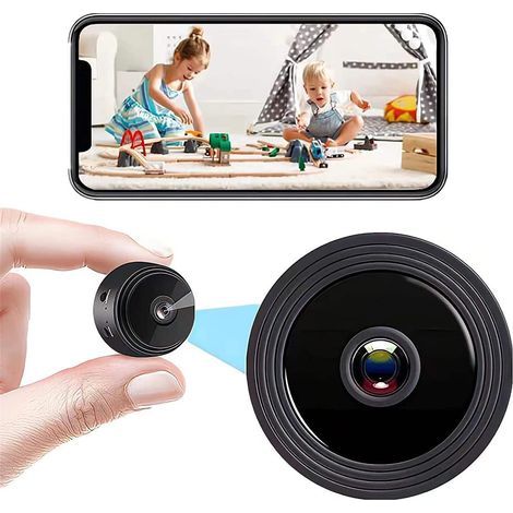Application mobile - Mini caméra de sécurité WiFi HD 1080p, caméra intérieure et extérieure pour la visualisation à distance (1/5)