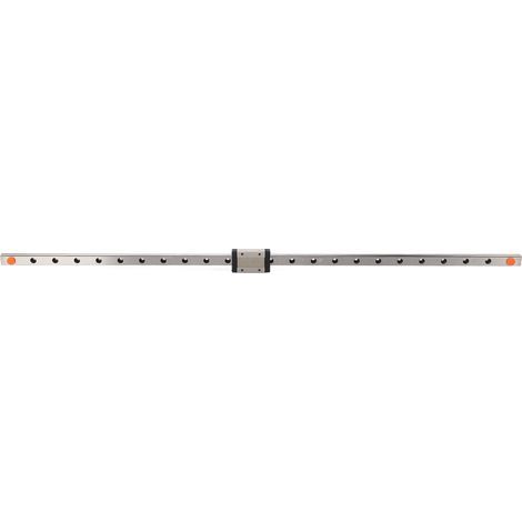 600 mm lange lineare Stahlführungsschiene, hohe Tragfähigkeit, präzise Positionierung und geringe Reibung, lineare Gleitschiene mit Schlitten (1/5)