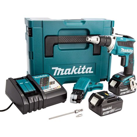 MAKITA DFS452FJX2 18v Dry wall screwdriver 1/4" hex drive (1/5)