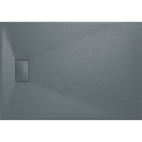 Aquariss SMC Slate Effect Shower Enclosure Tray Base 90cm Wide and Length 130cm Anthracite