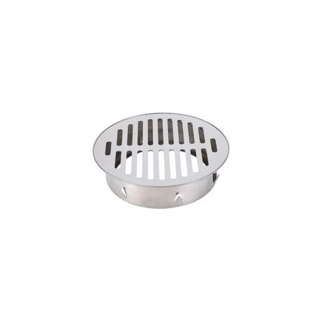 Lntyq Siphon de Sol, Balcon en Acier Inoxydable Évier Rond Anti-Blocage Siphon de Sol Amovible pour Jardin Extérieur Tuyau d'Évacuation Tuyau d'Échappement Toit Balcon Utilisation(160 Flat Mouth) (1/5)
