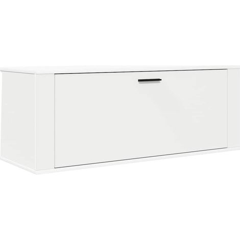 Maison Exclusive - Zapatero pared madera contrachapada blanco 100 (1/5)