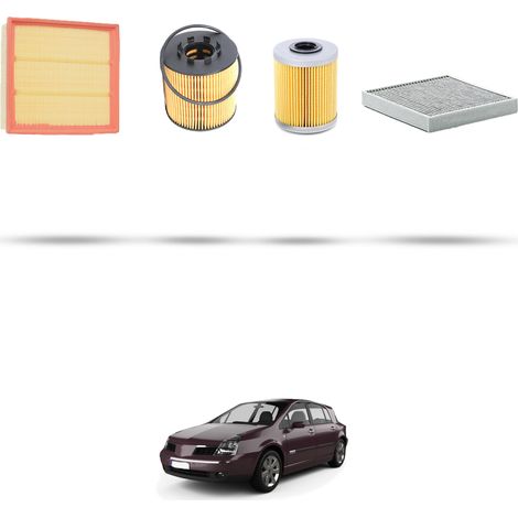 Kit tagliando 4 filtri compatibile con Renault Vel Satis 2.2 dci 110kw Dal 2002 (1/5)