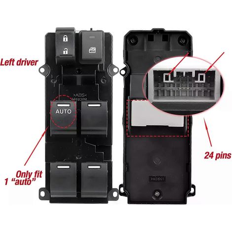 Einzigartiger Hauptschalter für den elektrischen Fensterheber links (Fahrerseite) 35750-TR0-A41 35750TR0A41 für Honda Civic HF LX SE 1.8L 2014 2015 (1/5)