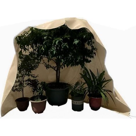 Protection hivernale pour Plantes, Protection Contre Le Gel, pour Grand Olivier, Sac de Plantes en Pot, avec Fermeture éclair et Cordon de Serrage XL