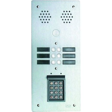 Plaque alu 6mm 2r 10t + s30 ecla URMET 7772/10C (1/2)