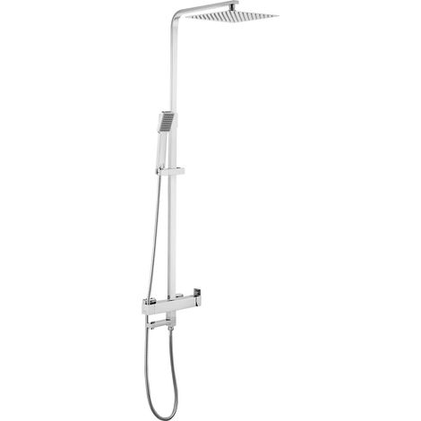 Ducha empotrada redonda acero 30 cm cepillado Jucar Valaz (1/2)