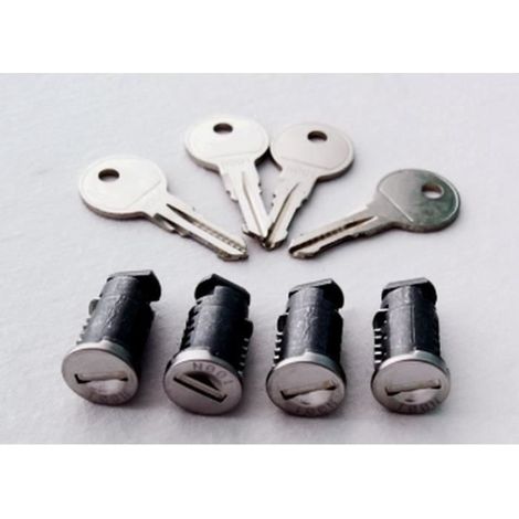 Kit de serrures antivol pour Barres de toit Menabo Tema acier ou aluminium (1/2)