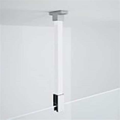 Novellini – Embouts de fixation pour barre de renfort au plafond – Accessoire de douche chromé – Design lisse et intemporel – Pour espaces confinés