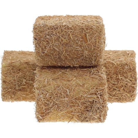 Lot de 4 meules de foin empilables, décor automnal.-3.00X2.00X2.00CM