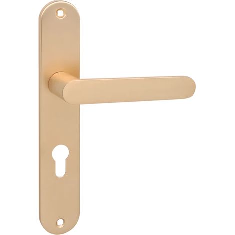 Manilla de puerta interior Kuchinox Málaga, oro cepillado, llave estándar BB 72 mm (1/2)