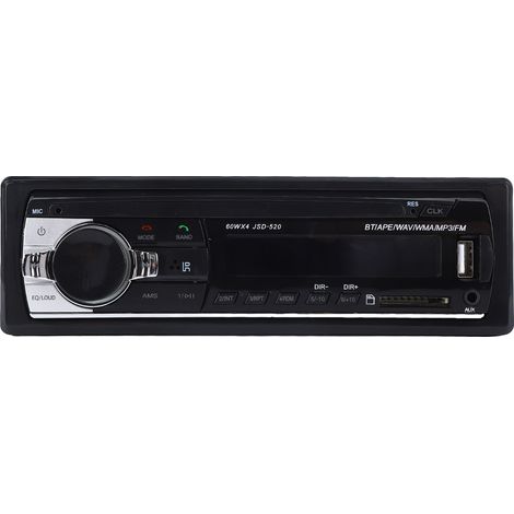 Autoradio 12V MP3 Bluetooth Mains Libres FM Stéréo Voiture avec Télécommande (1/5)