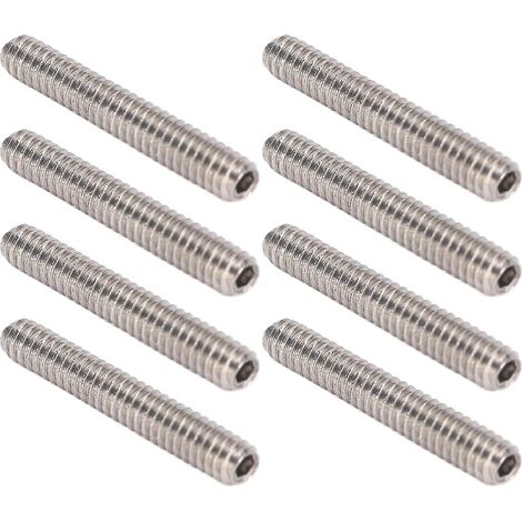 Kit de 50 vis sans tête en acier inoxydable A2-70, assortiment de visserie M2x12 (1/5)