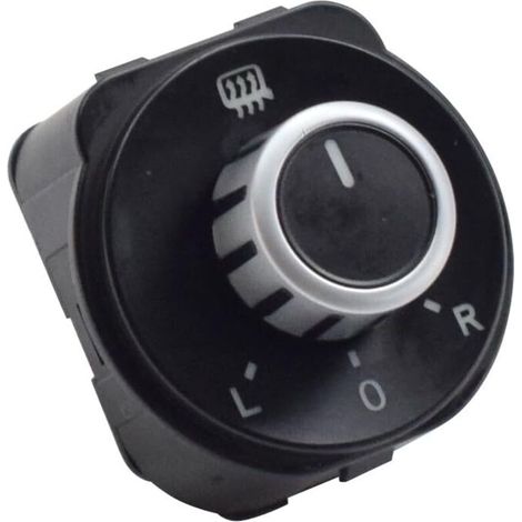 6RD959565B Bouton de réglage de l'interrupteur de rétroviseur Pour VW Polo 6R 2011-2016 (Noir)