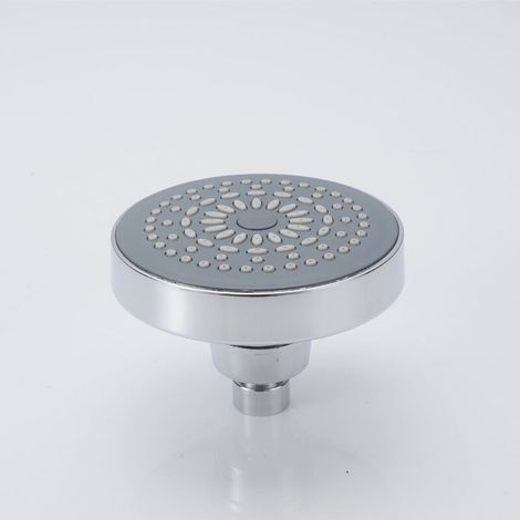 Small 360-degree rotating rain shower head in chrome-finished ABS plastic for bathroom, water-saving (1/5)