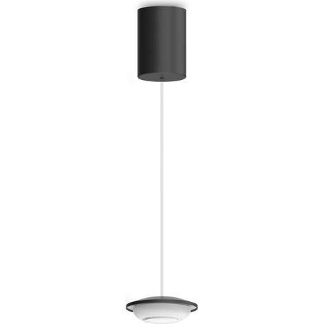 Ideal Lux MAPA MINI Plafonnier LED suspendu de 7,5 cm, noir, 3 000 K