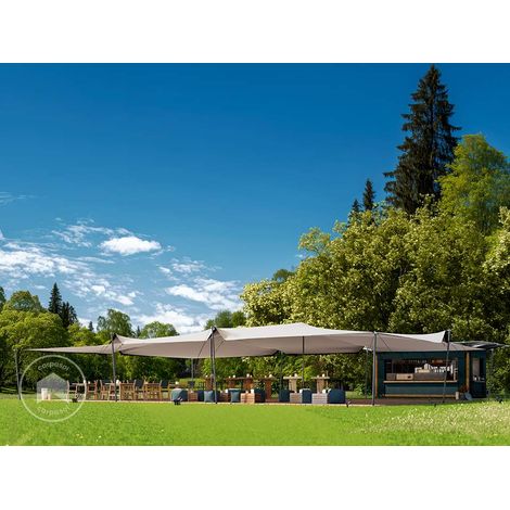 TOOLPORT Tienda Stretch Professional 10,5x15 m con estructura de aluminio impermeable para eventos y usos exteriores (1/5)