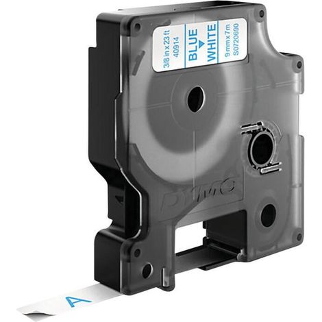 Cinta rotuladora d1 9mmx7m azul/blanco dymo
