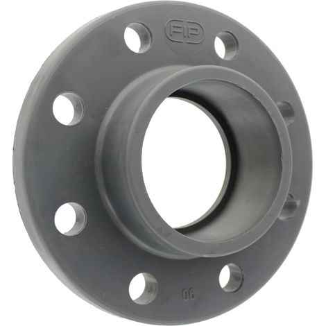 Flangia incollata in PVC-U, diametro interno 110 / DN100, pressione di esercizio 16 bar, filettatura 8/18 mm, codice 0111048