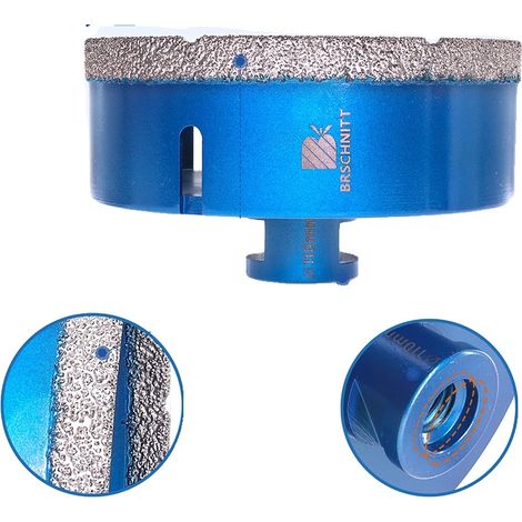 Broca de perforación de núcleo, material de diamante, compatibilidad versátil, 110 mm M14, 1 unidad (1/2)
