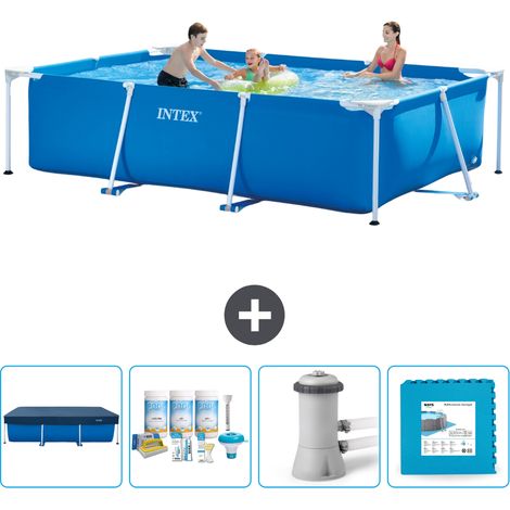 Intex Piscine Tubulaire Rectangulaire - 300x200x75 cm - 5-pièces SCB2 (1/5)