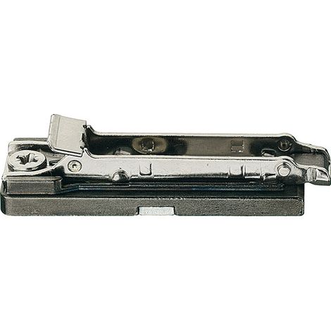Embase droite à visser 21+32 zamak finition titanium 0mm - SALICE - BAP3R06