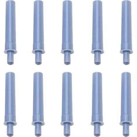 d'amortisseurs de porte à fermeture douce, système push to open avec tampons amortisseurs, amortisseur de fermeture silencieux pour placard de cuisine, armoires, tiroirs (gris) (1/5)