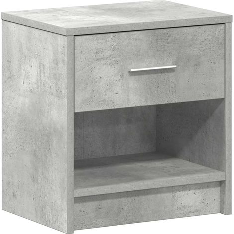 Maison Exclusive - Nachttisch mit Schublade Betongrau 39x28x41 cm (1/5)