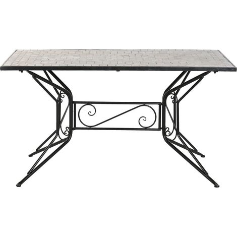 Mesa Comedor Forja Ceramica 140X70X75,5 Mosaico (1/5)