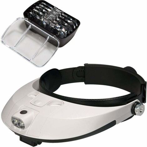 Lente d'ingrandimento con lampada a LED, lente d'ingrandimento per riparazioni, XU, creazione di gioielli, cucito, artigianato, monitoraggio dei circuiti - KZQ (1/4)