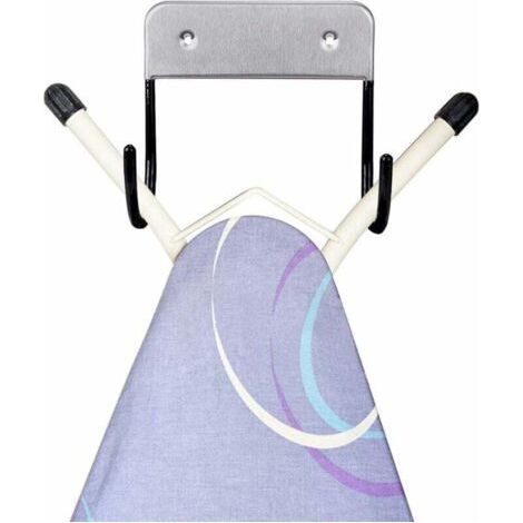 1 Pcs Support mural pour planche, Support mural pour planche à repasser, Support De Fixation Murale Avec Crochets En Acier-13.2 13 6.8 cm pour suspendre des Planches à repasser"T" ou"Y" (1/5)