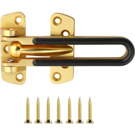 Verrous Loquet Extérieur,11x5 CM, Verrou Porte Loquet Pratique, Verrou Porte Interieure en Acier Inoxydablede, Loquet Porte Coulissante Pour Portes, Fenêtres, Clôtures, Doré (1/5)