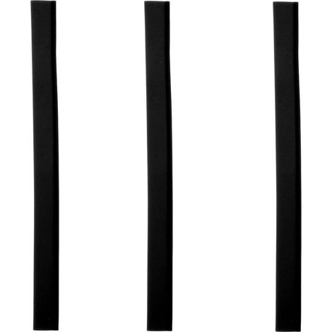 Bandes de Rechange Noires en Caoutchouc pour Raclette à Vitre 3pcs, Nettoyage pour Surfaces en Verre et Fenêtres la Maison Bureau (1/5)