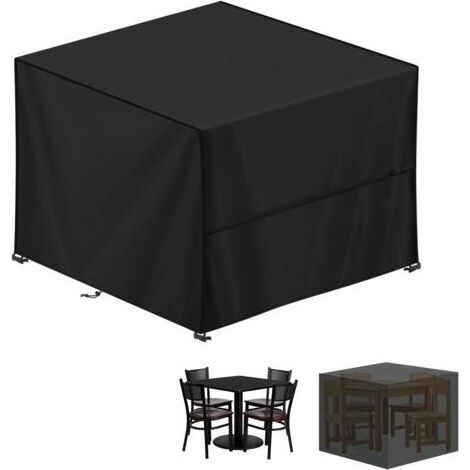Housse Salon de Jardin Exterieur, Housse Table de Jardin, 210D Tissu Oxford Bâche Table Jardin, Housse Protection Table Jardin, Imperméable Housses pour Table de Jardin, Carré, 100x100x85cm (1/5)