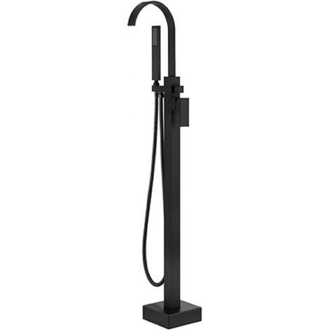 Mitigeur de baignoire îlot noir mat MODERN II 112 cm (1/2)