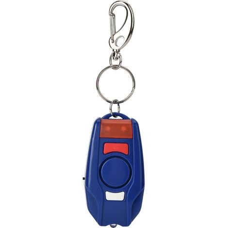 Porte-clés d'alarme personnelle 125-128 dB, dispositif de sécurité d'autodéfense d'urgence pour l'extérieur avec lumière LED (1/5)