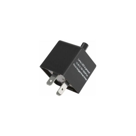 Relais de clignotant de moto CF14KT 3 broches 12V relais de clignotant réglable automobile pour vitesse de Flash Flash LED - Crezuo (1/4)