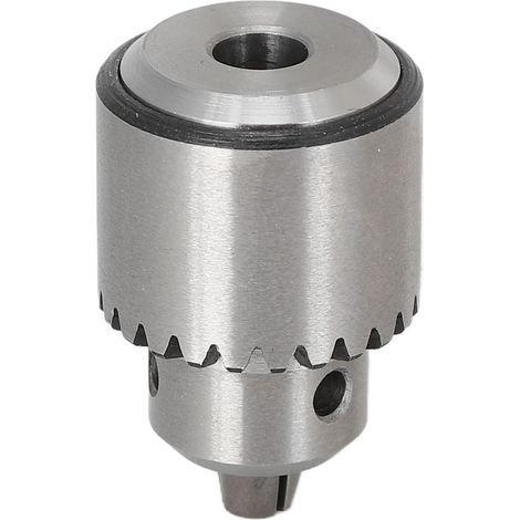 Mandrin de perceuse micro moteur en acier carbone et laiton, tige de liaison 1/8po, pour tour et perceuse électrique, avec clé et vis (1/5)