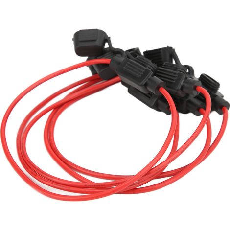 30A 12V Wasserdichter Sicherungshalter, 5 Stück – Packung mit 5 robusten, herausnehmbaren und wasserdichten Inline-Sicherungshaltern für Fahrzeuge