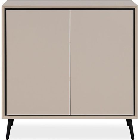 Cassettiera a 2 ante con gambe in plastica L90 cm - ARONA