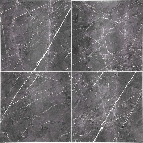 4 pièces autocollant sol vinyle PVC épais imperméable adhésif pour cuisine salle de bain (30x30cm DLSF02 café foncé) (1/5)