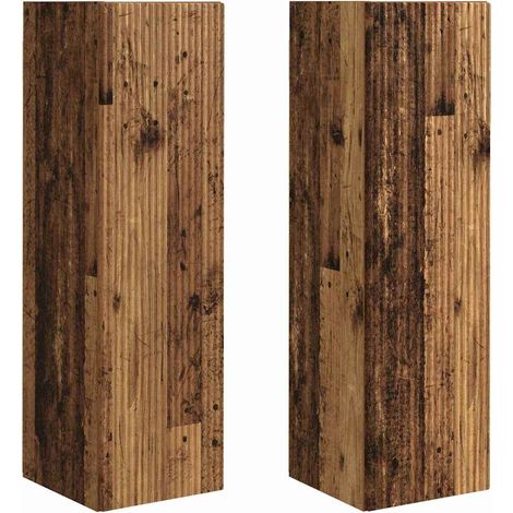 Maison Exclusive - Meuble TV mural 2 pcs Bois Ancien 30 x 31 x 100 cm (1/5)