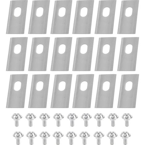Lames de rechange (StyleC) en acier inoxydable avec vis de fixation incluses, entraxe de 7 x 10,8 mm, compatibles avec les accessoires pour tondeuses Dreame. (1/5)