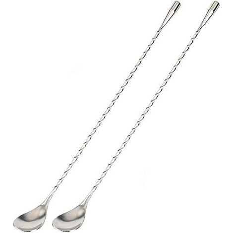2 Rührlöffel, Rührlöffel aus Edelstahl, Cocktaillöffel, Spiralshaker – geeignet (1/5)