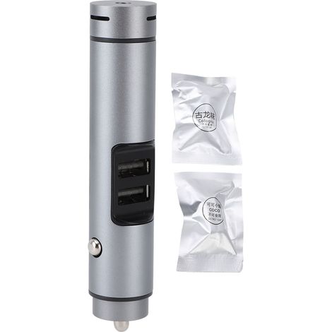 Diffusore per auto a batteria con pastiglie per aromaterapia, funzionamento silenzioso, fragranza a lunga durata, lega di alluminio, DC 12-24V (1/5)