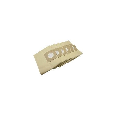 Set di 6 sacchi filtranti in carta compatibili per aspiratori Karcher WD3 WD3P per pulizia a secco o umido, parti A 2204, A 2234 PT, A 2534 PT SE 4001, SE 4002, codice 6.959-130 (1/5)