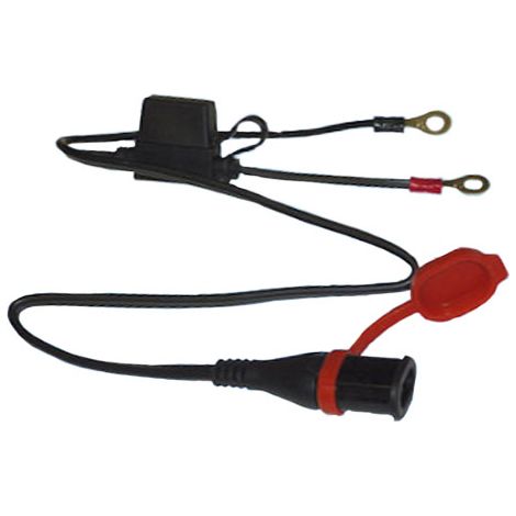 Raccord Pour Chargeur Tecmate Connexions Sae/oeillets M6, Fixe, étanche Avec Fusible 5a Max, L: 0,5m. Remplace Xtesae71.