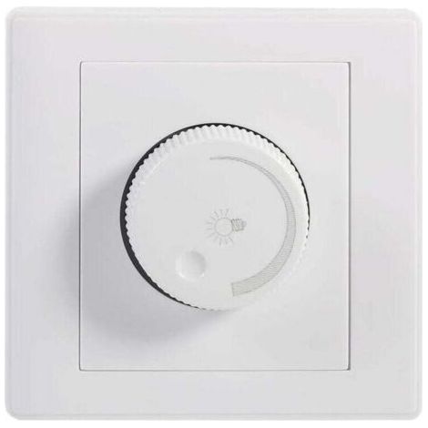Variateur mural rotatif marche/arrêt pratique pour lampe LED (1/5)