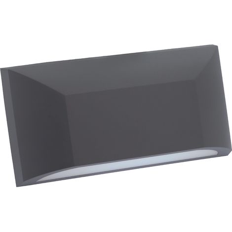APLIQUE PARED LED EXTERIOR 6W SERIE ADRIA-W1 360Lm 4000K IP65 220x113x51mm (1/4)