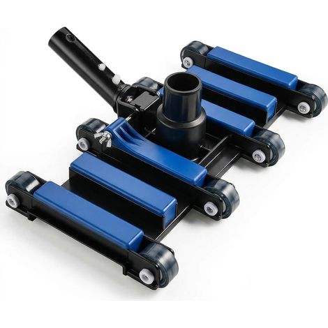 Manual Pool Vacuum Cleaner 35 cm, Wide Head with Wheels 35 cm extra-wide head, 2 kg with wheels, 8 low-friction wheels, 180° swivel handle, compatible with 1/4" hose (1/5)